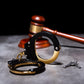 Heavy Duty Black & Gold Steal Professional Grade Handcuffs with Two Keys & Case