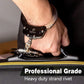 Handcuffs with Two Keys & Case| Heavy Duty Black and Silver Steal Professional Grade | Bend/Break Free Secure Handcuffs